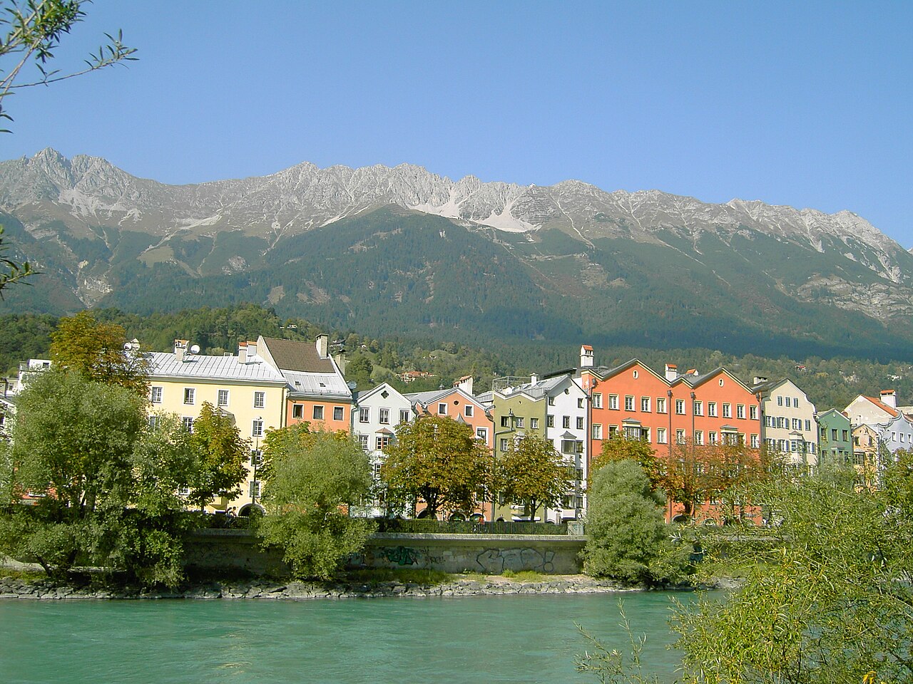 Commons: Innsbruck Inn river Nordkette