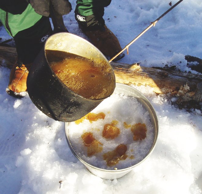 Maple taffy