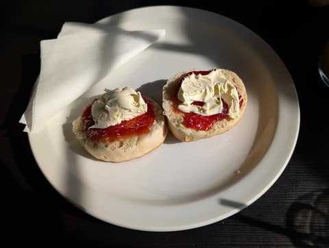 Scones with jam and clotted cream